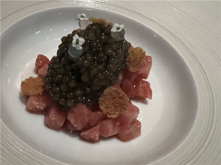 tuna and caviar